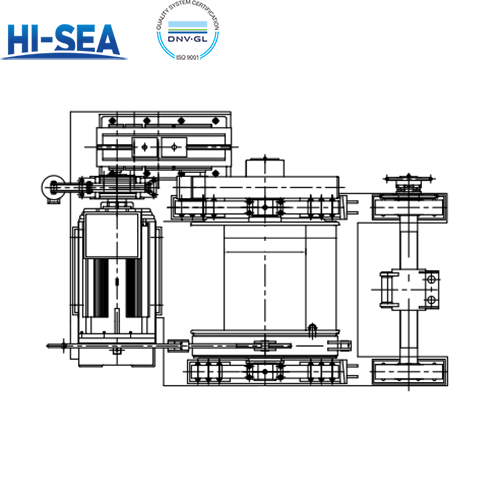 250kN Marine Electric Single Drum Winch